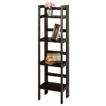 Winsome Trading WINSOME TRADING-Folding Shelf 4-Tier Black 20852